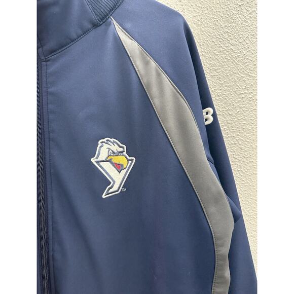 Mens New Balance York Revolution Baseball Jacket Size Small Navy Blue Zip Up - Picture 7 of 16